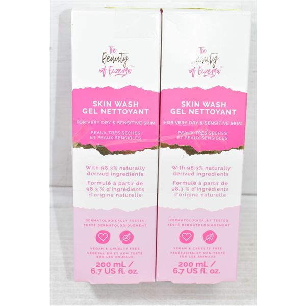 2 PACK THE BEAUTY OF ECZEMA SKIN WASH 200ML EACH