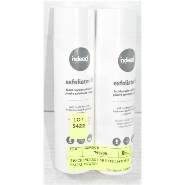 2 PACK INDEED LAB EXFOLIATOR II FACIAL POWDER