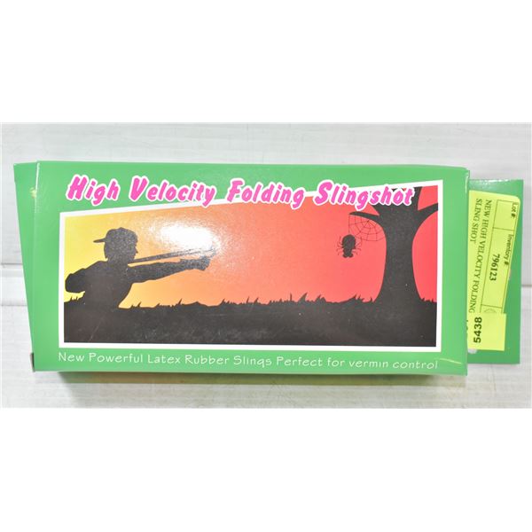 NEW HIGH VELOCITY FOLDING SLING SHOT