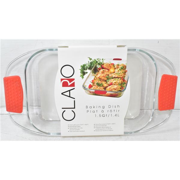 CLARO 1.5QT BAKING / CASSEROLE DISH WITH SILICONE