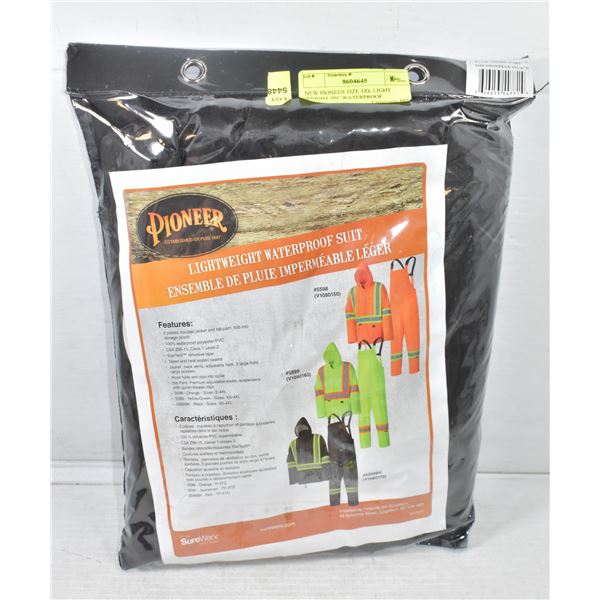 NEW PIONEER SIZE 4XL LIGHT WEIGHT 2PC WATERPROOF