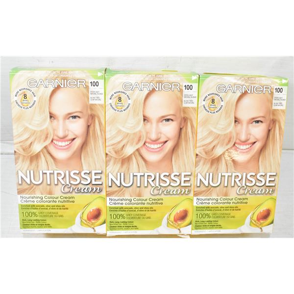 3 ASST GARNIER NUTRISSE NOURISHING HAIR COLOR