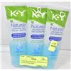 Image 1 : 3 PACK K-Y NATURAL INTIMATE GEL EXTRA MOISTURE+