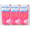3 PACK BENADRYL CHILDREN'S ALLERGY LIQUID BUBBLE