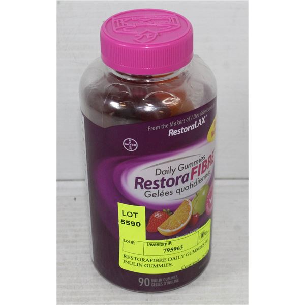 RESTORAFIBRE DAILY GUMMIES 90 INULIN GUMMIES.