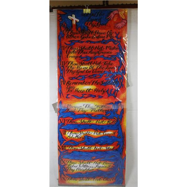 PACK OF 2 10 COMANDMENTS 10"X26"
