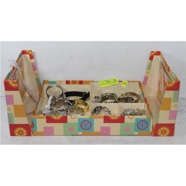 BOX FULL OF LADIES WATCHES