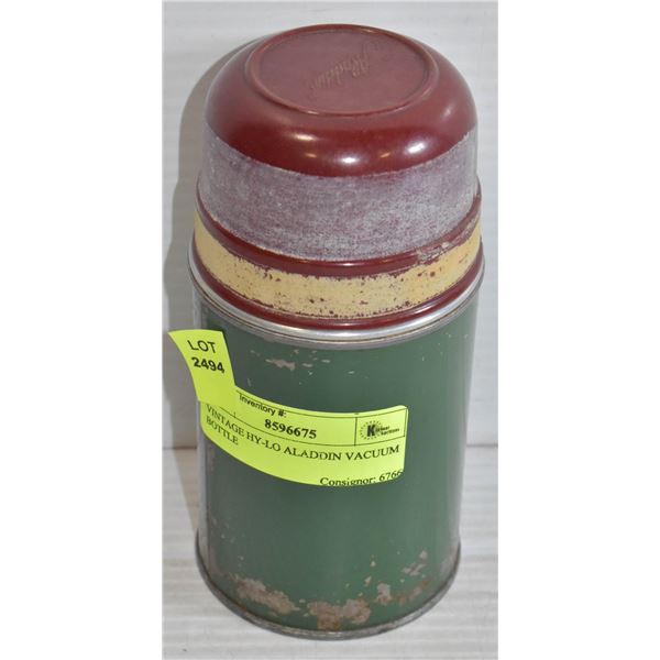 VINTAGE HY-LO ALADDIN VACUUM BOTTLE