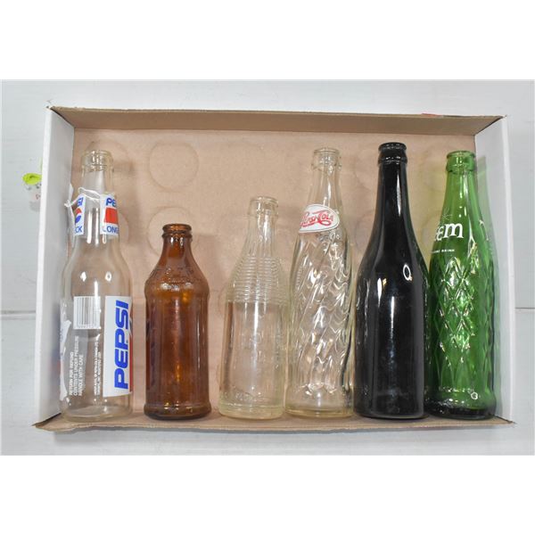 FLAT OF ANTIQUE BOTTLES