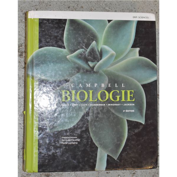 CAMPBELL BIOLOGY TEXTBOOK IN FRENCH