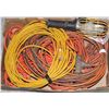 Image 1 : LOT OF ASSORTED EXTENSION CORDS & TROUBLE LIGHT