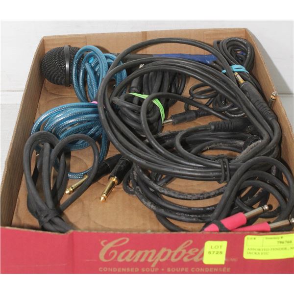 ASSORTED FENDER , MICROPHONE JACKS ETC
