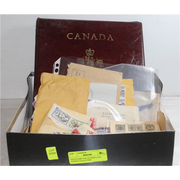 OLD STAMP COLLECTION LATE JUDGES COLLECTION