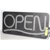 Image 1 : NEON "OPEN" SIGN RED AND BLUE LIGHT