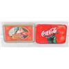 Image 1 : PAIR OF VINTAGE DOUBLE DECK COCA-COLA SANTA