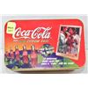 Image 1 : COCA-COLA EMBOSSED METAL COLLECTOR CARDS IN TIN