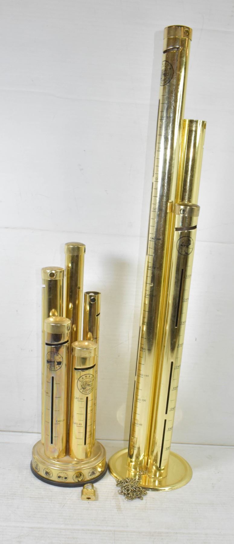 Coin Rack Tower 2X VINTAGE COIN TOWERS GOLD COIN HOLDERS