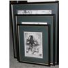 Image 1 : SET OF 3 WILDLIFE FRAMED SKETCH PRINTS