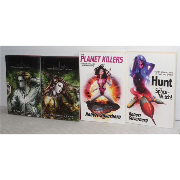 2 ROBERT SILVERBERG NOVELS + 2 HARDCOVER