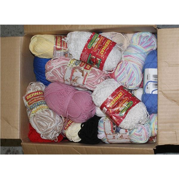 LARGE BOX OF YARN
