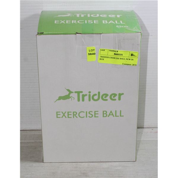 TRIDEER EXERCISE BALL NEW IN BOX