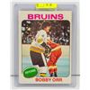 Image 1 : 1975 BOBBY ORR CARD BRUINS HOF NHL