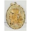 Image 1 : .925 SILVER 14KT STAMPED PENDANT