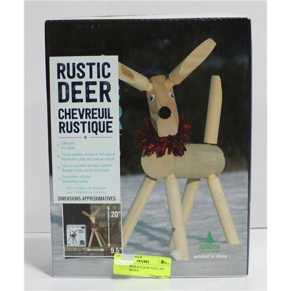 RUSTIC DEER KIT 20" TALL NO TOOLS NEEDED