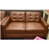 Image 3 : NEW GENUINE BROWN LEATHER ELECTRIC RECLINING SOFA