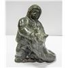 Image 1 : VINTAGE INUIT MAN AND HIS DOG SOAPSTONE SCULPTURE