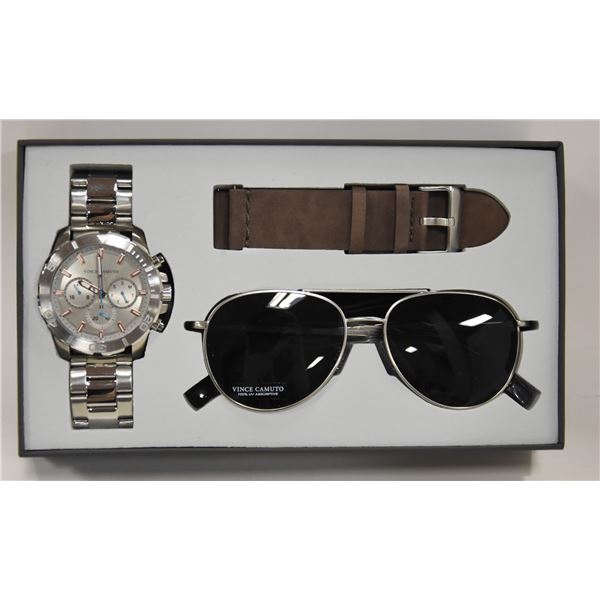 NEW VINCE CAMUTO WATCH & SUNGLASSES SET
