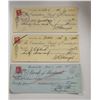 Image 1 : 3 VINTAGE CHEQUES - 1936, 1937, 1946