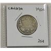 Image 1 : 1900 CANADIAN SILVER 25 CENT COIN