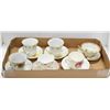 Image 1 : LOT OF 6 TEACUPS + 6 SAUCERS
