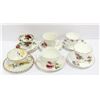 Image 1 : LOT OF 6 TEACUPS + 6 SAUCERS