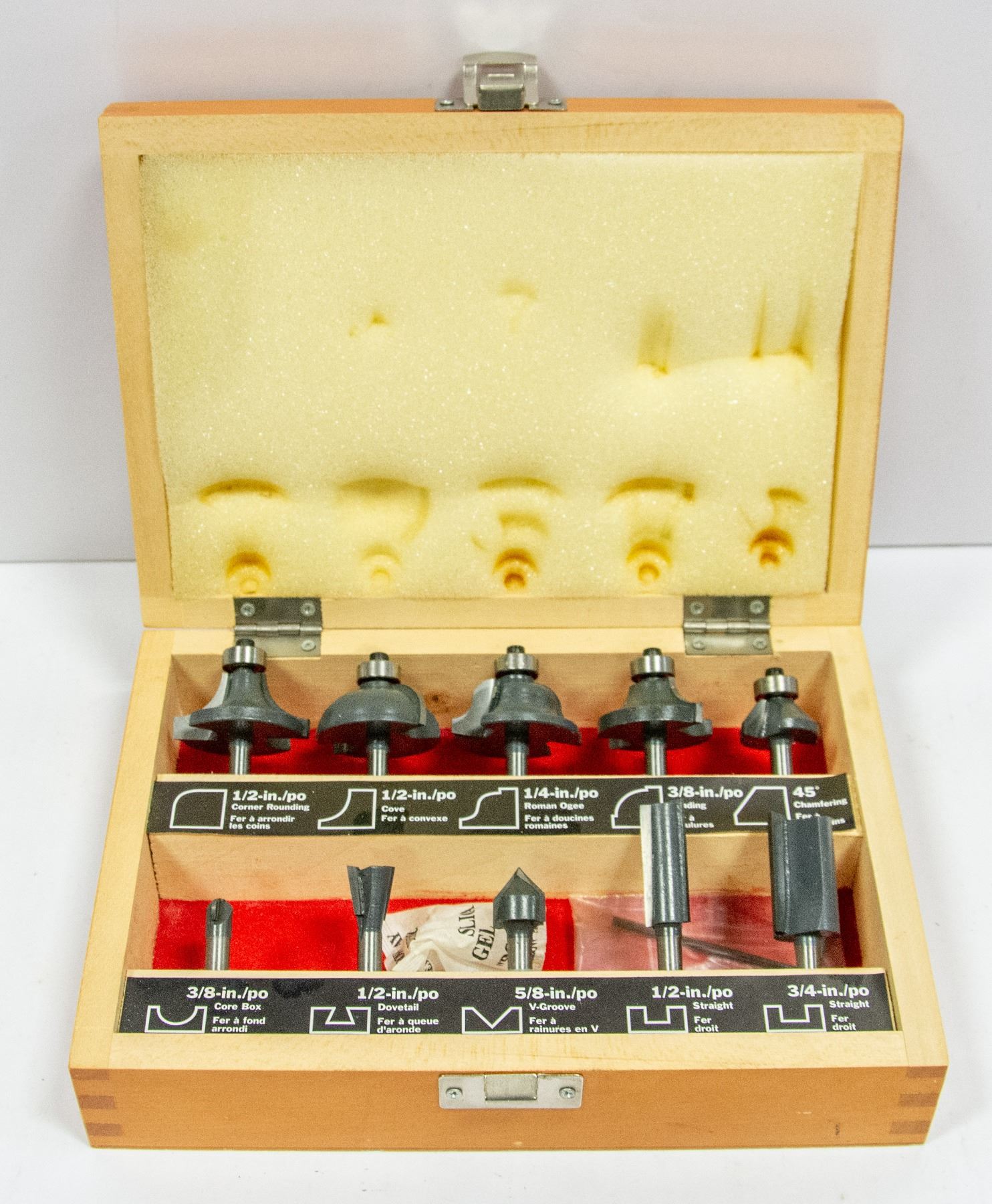 Craftsman Router Bit Quick Change NEW CRAFTSMAN 10 PC ROUTER BIT SET