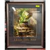 "LEAD THE WAY" FRAMED ARTWORK APPROX 27" X 34"