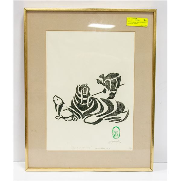 "PEOPLE OF THE SEAL" LITHOGRAPH SIGNED BY SIDORE
