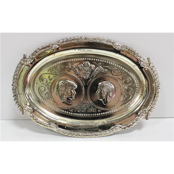ROYAL WEDDING TRAY DATED JULY 29, 1981
