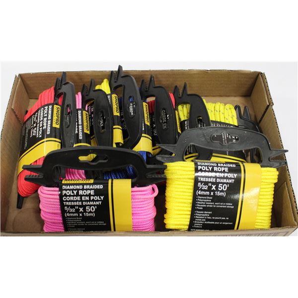 FLAT OF NEW POLY ROPE