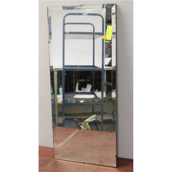 VINTAGE MIRROR - 18  WIDE X 31  LONG