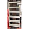 Image 1 : WHITE SHELF 6 SHELVES  APPROX 34" X 11" X 78" HIGH