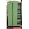 Image 1 : GREEN WARDROBE APPROX 72" HIGH X 35" WIDE