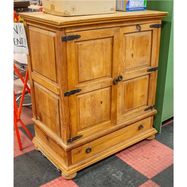 MEXICAN PINE HUTCH WITH SHELF + DRAWER 41" X 24" X