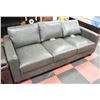 Image 1 : DARK GREY GENUINE LEATHER SOFA