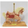 Image 1 : CAROUSEL HORSE ON WOODEN STAND