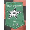 Image 1 : DALLAS STARS STANLEY CUP FABRIC BANNER 35" LONG