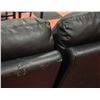 Image 2 : BLACK LEATHER DUAL RECLINER LOVE SEAT/SOFA -