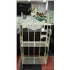 Image 1 : COTTAGE CHIC METAL COLLAPSIBLE THREE TIER SHELF