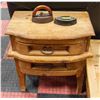 Image 4 : MEXICAN PINE COFFEE TABLE + END TABLE SET: